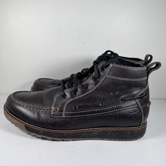 Justin 281 Solace Charcoal Gray Lace Up Akle Chukka Boots Men's Size 11 D - Picture 3 of 9